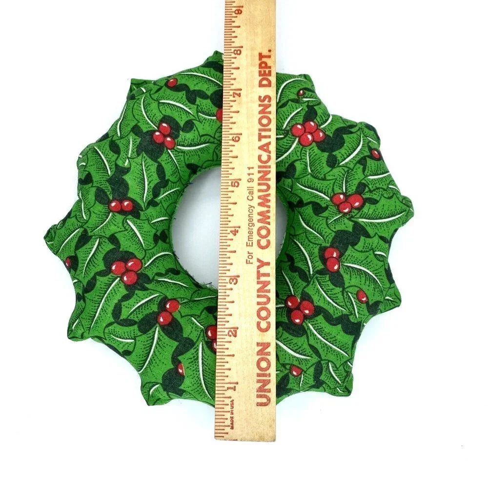 Christmas Decor Lot Primitive Farmhouse Wood Fabric Wreath Reindeer Set 6 Rustic